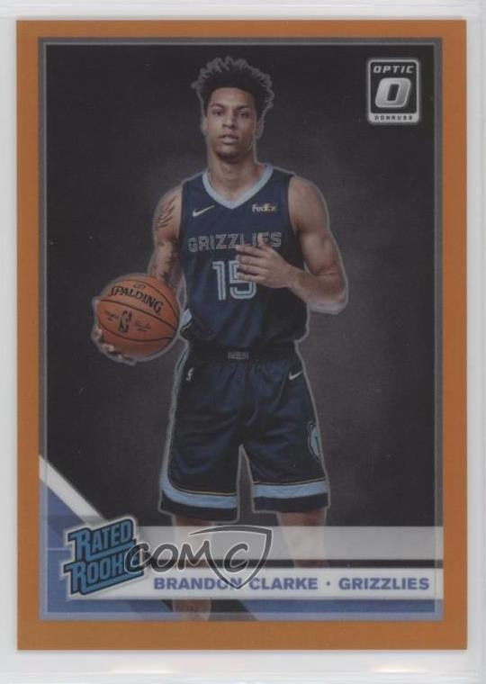 2019 Panini Donruss Optic Rated Rookie Orange Prizm /199 Brandon Clarke #194 6o3