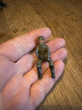 Vintage WW2 U.S American Lead Toy Soldier Motorcycle Dispatch Rider Figure Only