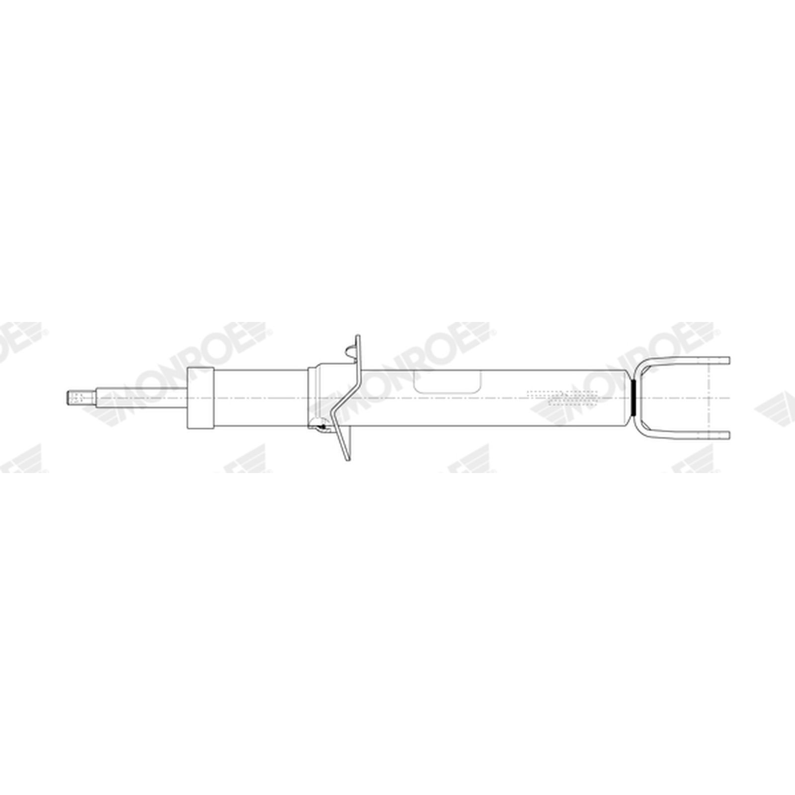 1x Shock Absorber (Single) 376274SP Front Monroe O.E Spectrum 2053200130
