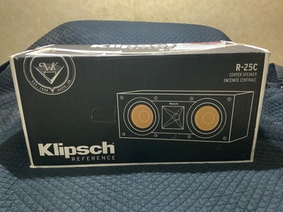 New Klipsch Reference R-25C Two Way Center Channel Home Speaker Black