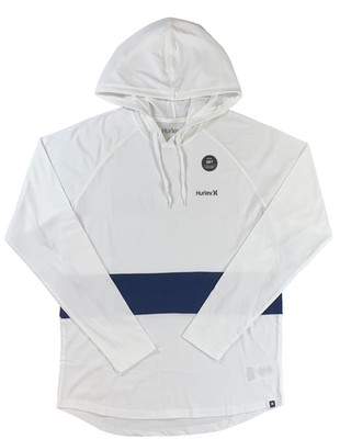 Men s Hurley Hot Box Long Sleeve Hooded Tee T-Shirt Soft 100% Cotton Size M
