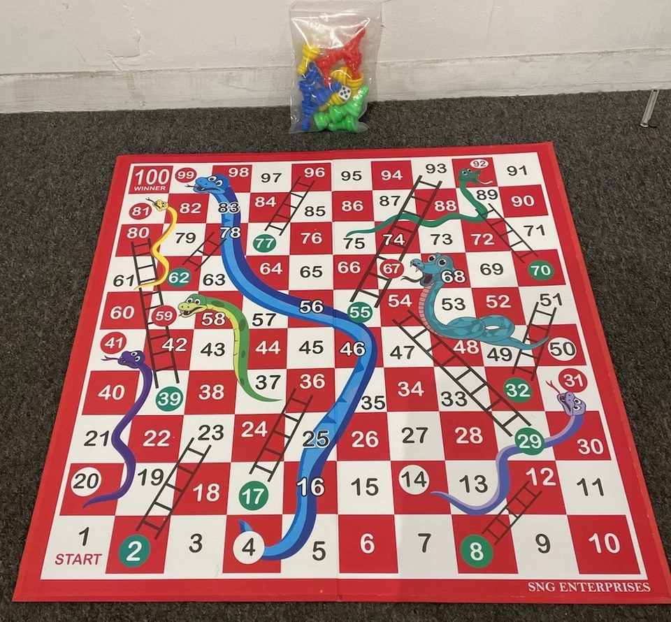 Snakes & Ladders And Ludo Folding Board Game Set 24” Jumbo Board - Image 4 of 4