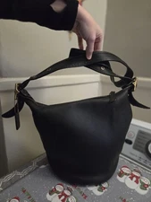 Vintage Coach 9953 Helen's Legacy Shoulder Bag Bucket Medium Duffle Sac Black