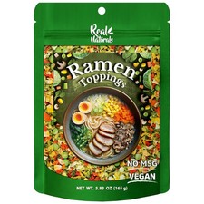 Dried ramen toppings. Dehydrated vegetables for topper include... 