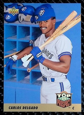 1993 Upper Deck #425 - Carlos Delgado - RC - Blue Jays