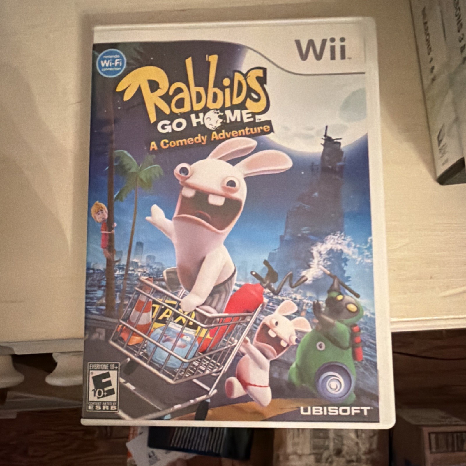 Ubisoft Rabbids Go Home Nintendo Wii 2009 Manual Multiplayer Action E10+ NTSC