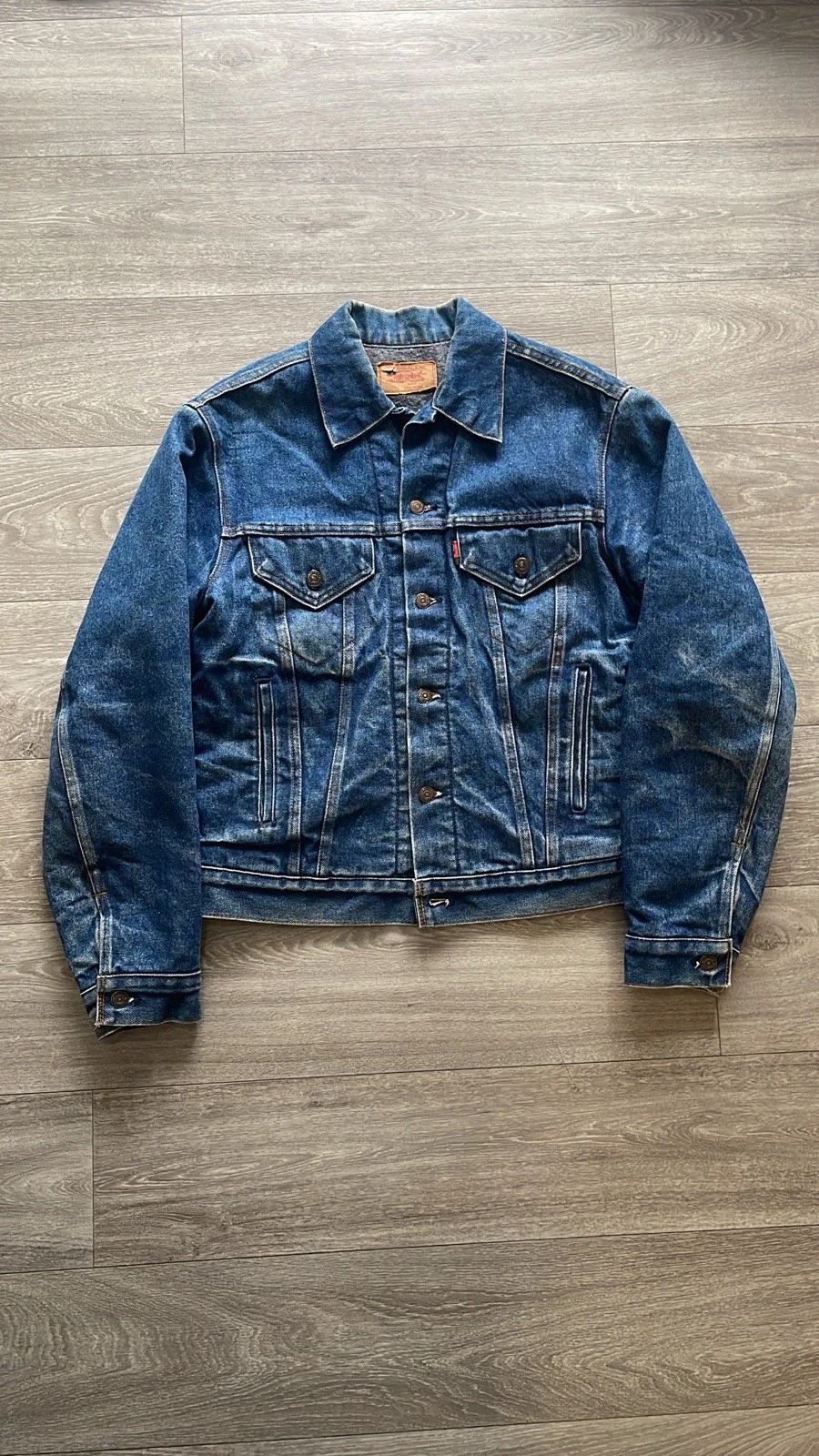 Vintage 80’s USA Made Levies Type 3 Trucker Jacket Blanket Lined Men's