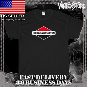 T-shirt Briggs & Stratton Noir - Coupe Regular, 100% Coton, Taille S à 5XL