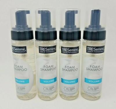 4 Pack TRESemme Pro Pure Foam Shampoo For Volumized Hair Volume Shampoo 6.76 oz