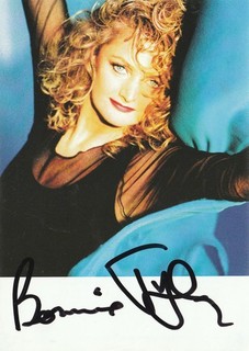 Recently Died BONNIE TYLER Welsh Singer Total Eclipse of the Heart signed pic