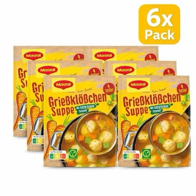 6 Pack Maggi Grießklößchen Suppe German Semolina Dumplings FREE SHIPPING