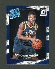 2017-18 Donruss Optic Donovan Mitchell Rated Rookie Card #188 - Cleveland Cavs. rookie card picture