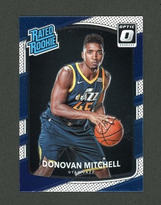 2017-18 Donruss Optic Donovan Mitchell Rated Rookie Card #188 - Cleveland Cavs