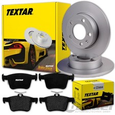 TEXTAR BREMSSCHEIBEN+BELÄGE HINTEN für VW GOLF 7 PASSAT TIGUAN 2 TOURAN ARTEON