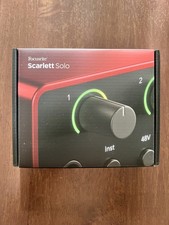 Focusrite Scarlett Solo 4th Gen USB-C Audio Interface for Recording Red NEW