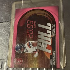 Panini Donruss Elite Marvin Mims #12 Broncos Full Throttle Pink Football Card