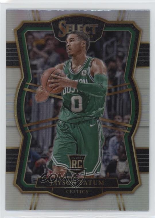 2017-18 Panini Select Premier Level Silver Prizm Jayson Tatum #166 3z8