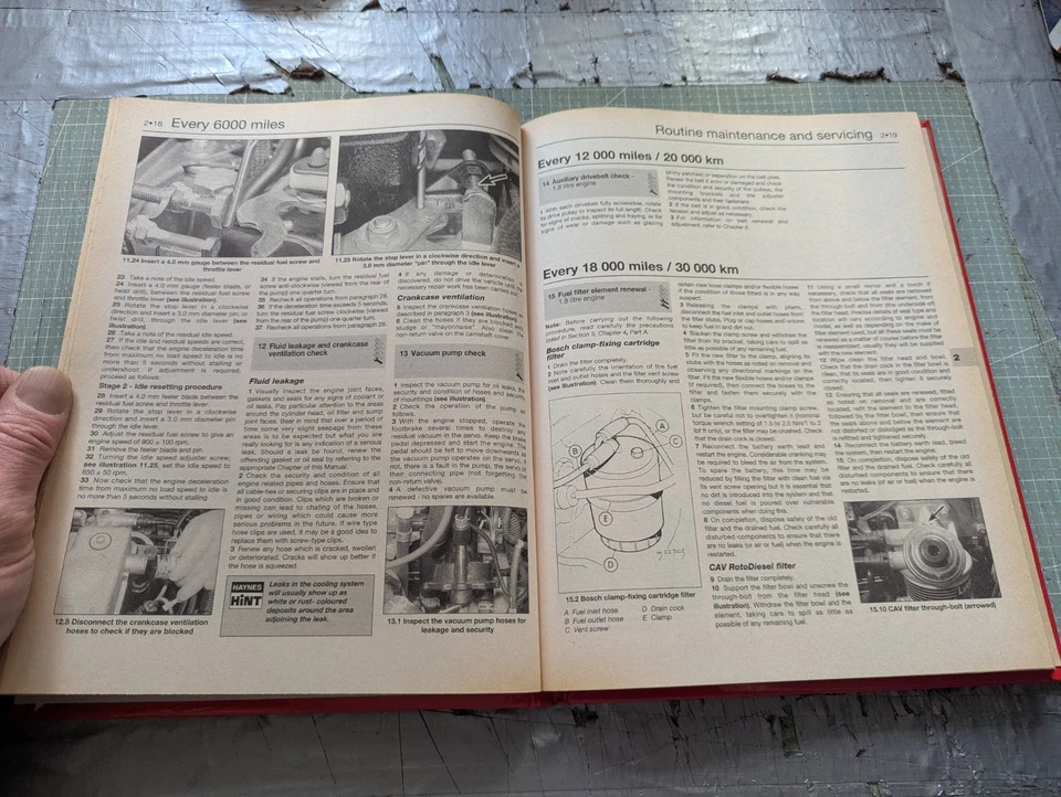 Ford 1.6 & 1.8 Diesel Engine Haynes Manual Fiesta Escort Orion 1984-1996 - Image 3 of 4