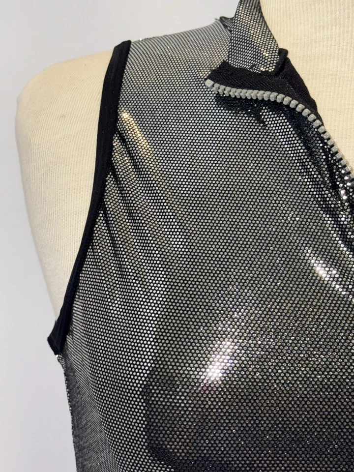 Traje de baño Speedo 97’ de colección plateado brillante para mujer talla 10 usado en excelente estado Tyra Banks - leer Foto 4 de 4