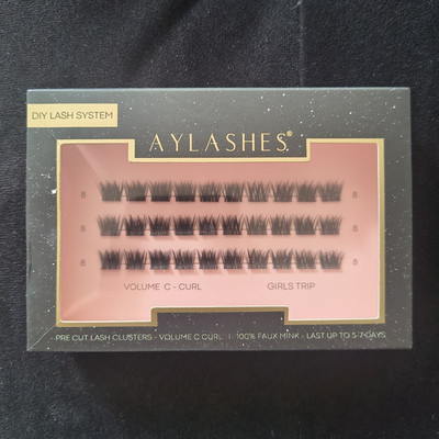 AYLASHES DIY Lash System Girls Trip Cluster Wimpern Volumen C-Curl Schwarz