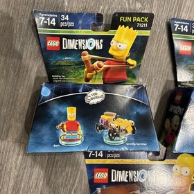 2015 LEGO Dimensions Simpsons lot of 3 Bart 71211 Homer 71202 Krusty 71227 NIB