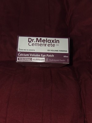 Dr. Melaxin Calcium Cemenrete CX Volume Eye Patch Hydrogel 60ea K-Beauty NIB