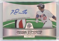 2010 Bowman Platinum Relic Refractor Green 143/199 Jason Esposito Patch Auto 0m8