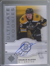 2017-18 Ultimate Collection 2007-08 Retro Rookies 73/199 Charlie McAvoy Auto h1c