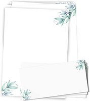 "Briefpapier \"Blumen\" Mit UmschläGen / 25 Blatt Im Din A4 Mit 25 UmschläGen - Mo"