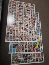 1984 Topps Football Uncut Sheet Set Of 3 Dan Marino John Elway Erik Dickerson RC