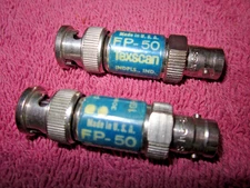 Lot 2pcs TEXSCAN FP-50 BNC inline 6db ATTENUATOR to 1GHZ