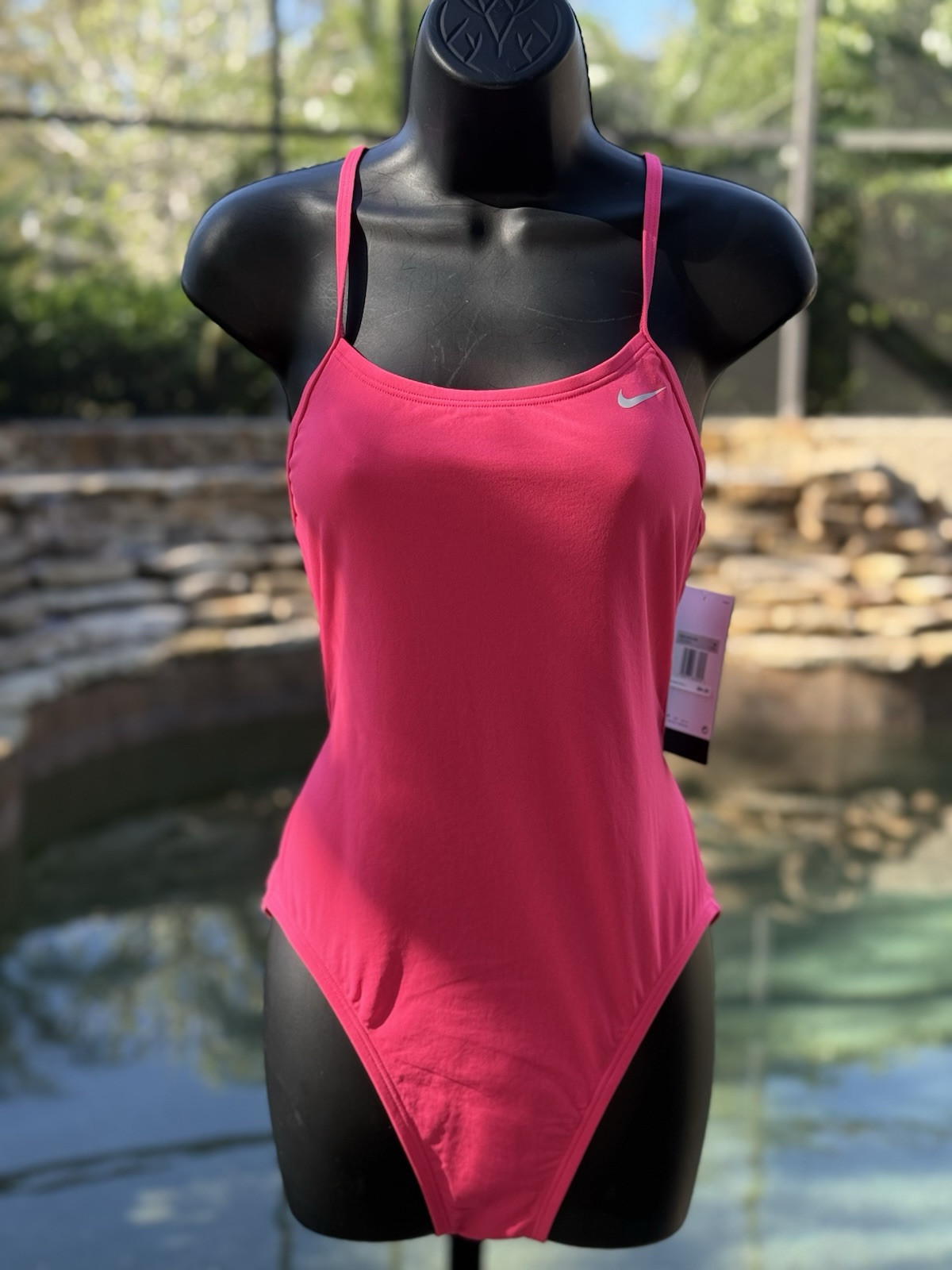 Nike HydraStrong Spiderback One-Piece Swimsuit Women’s 10 Black NWT