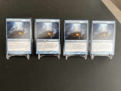 MTG 4x Corrupted Conscience Playset Infect Control Aura EX/NM
