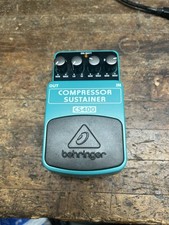 Used Behringer CS400 Compressor Sustainer Electric Guitar Effects Pedal