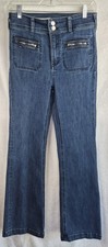 Pilcro Anthropologie Trouser Bootcut Jeans Womens 28 High Rise Stretch Zip