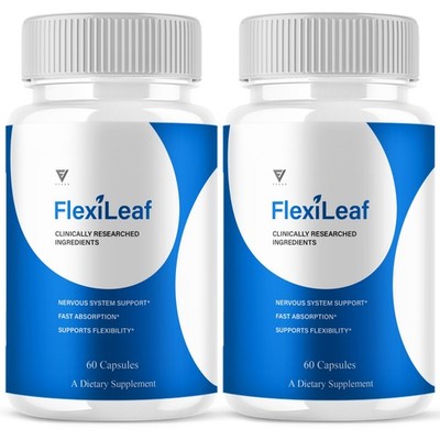(2 Pack) Flexileaf Joint Support, Flexi Leaf Advanced Health (120 Capsules)