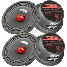 4 Pack DS18 6.5" Inch Midrange Loudspeaker 480 Watt Max Bullet 4 Ohm PRO-GM6.4B
