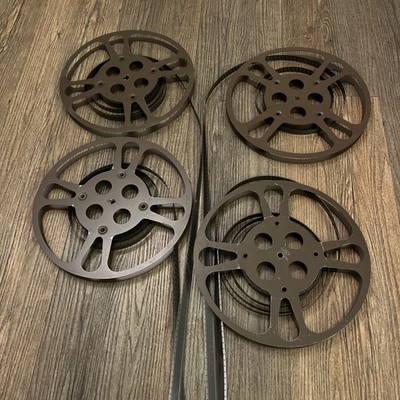 1, VINTAGE 16MM 800 FT X 3/4 Metal MOVIE FILM REEL Brown