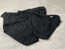 Lot Of 6 Jockey Bikini Cut Cotton Underwear Panties Elance Size 6 Black New