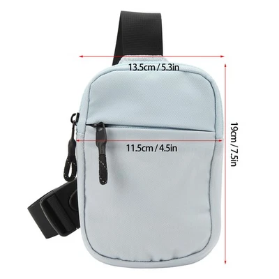 (Hellblau) Side Shoulder Bag Kleine Wasserdichte Sling Bag Für Männer Fraue - Bild 1 von 4