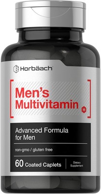 Multivitamin for Men | 60 Caplets | Non-GMO & Gluten Free Formula | by Horbaach