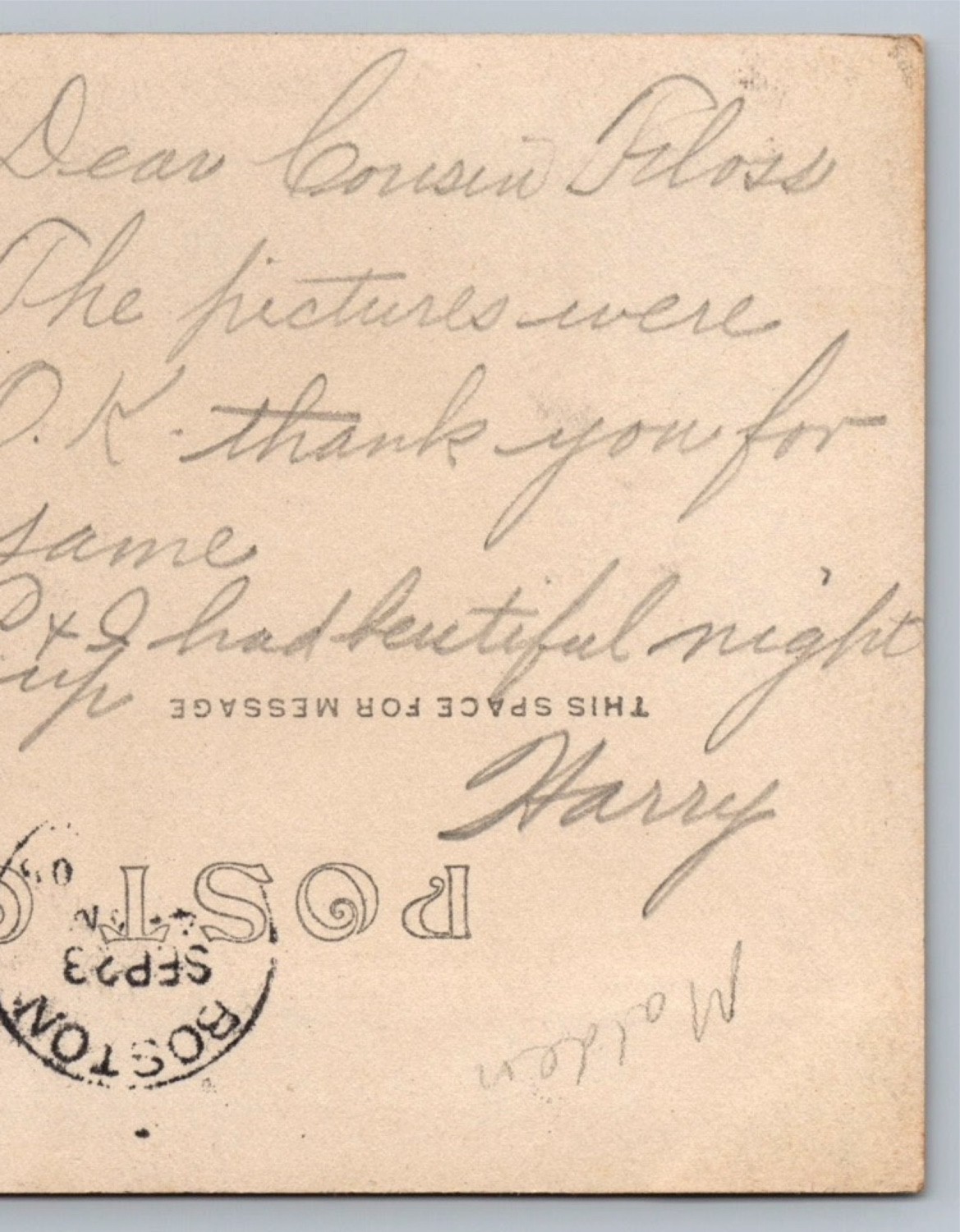 Antique RPPC 1905 Linden Depot Trolley Malden MA street car Real Photo Postcard