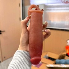 Male Cock-Girth-Enlarger-Enhancer-Penis-Extension-Extender-Sheath-Sleeve-Men Big