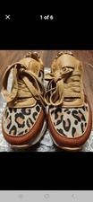 NWT Womens Sz 5.5 Leopard Print Sneakers in Flawless Condition
