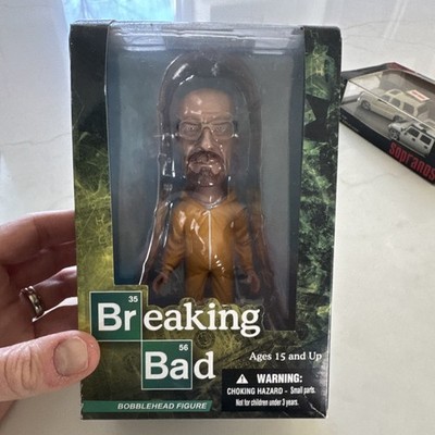 Mezco Breaking Bad Heisenberg Walter White Bobblehead Yellow Hazmat Suit New