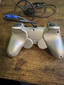 Sony PlayStation PS2 Wired DUALSHOCK 2 Analog Controller SCPH-10010 Silver VTG
