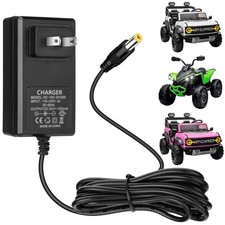 24V Charger for Kids Ride On Car 24 Volt Battery Black
