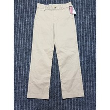 Vineyard Vines Breaker Pant Kids Sz 10 Khaki NWT Adjustable Waist Chino Classic