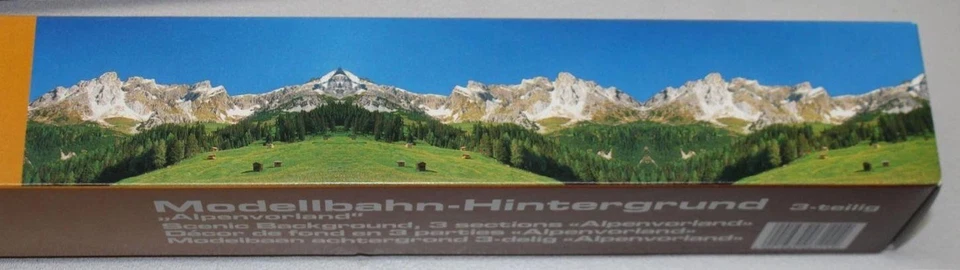 Vollmer 6111 Modellbahn-Hintergrund 'Alpenvorland', 290 x 60, 3-tlg. OVP - Bild 3 von 4