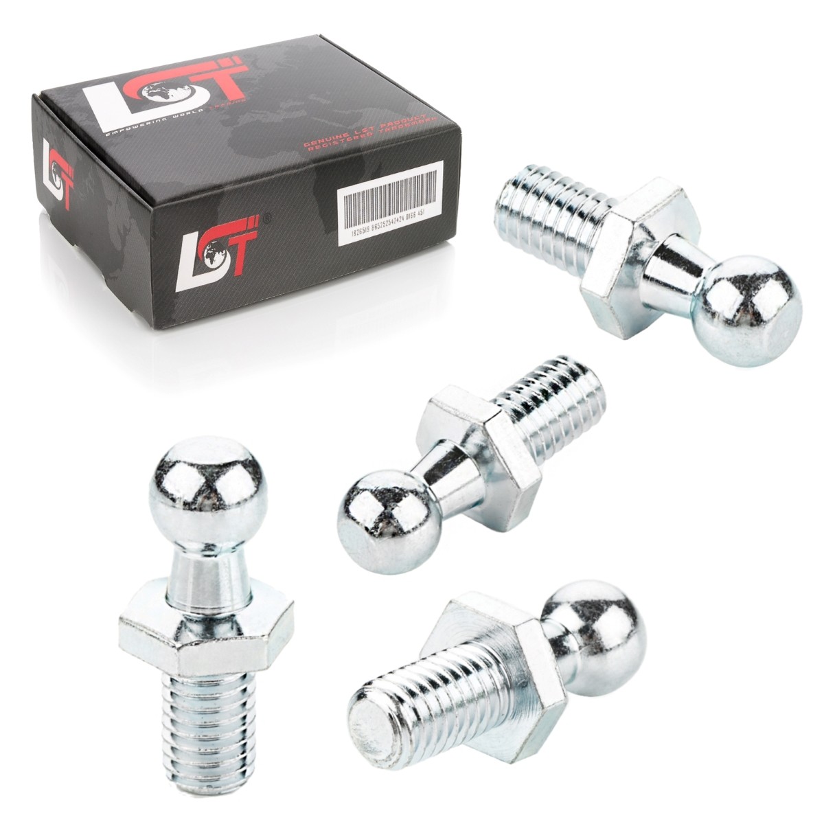 4x Ball Joint Pin Gas Spring M8 Thread 10mm Ball Head DIN71803 for JEEP